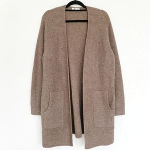 Madewell Waffle Alpaca Wool Soft Open Sweater
